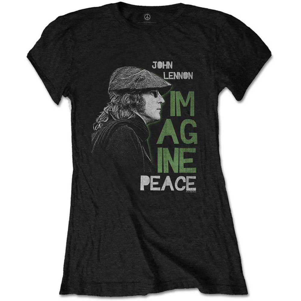 JOHN LENNON ジョンレノン (生誕 85年 ) - IMAGINE PEACE / Tシャツ / レディース - PGS